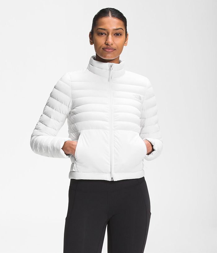 The North Face Puffer Jacket Stretch Seasonal White - Womens - Thailand FJRYS-2760